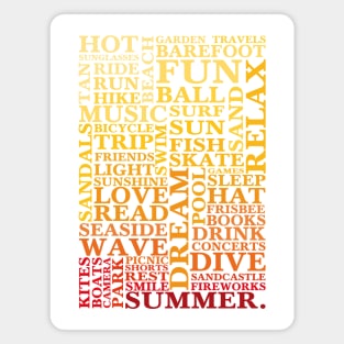 Summer words Magnet